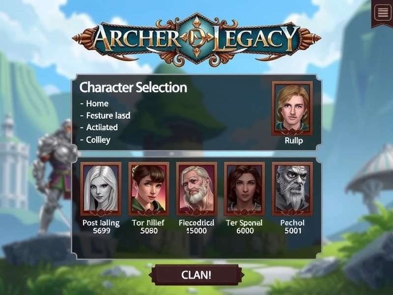 Choose Your Hero in Archero Legacy Archero Legacy Character Selection Screen